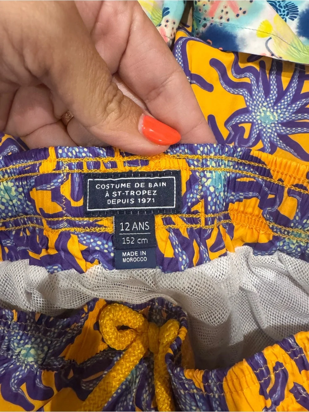 Bright Patterned Swim Shorts Duo - Yellow/Purple & Aqua Multicolor